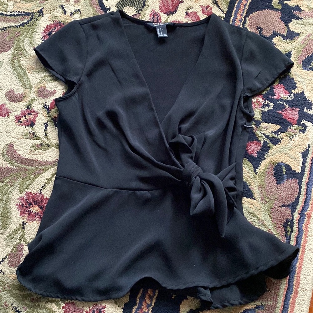 Black top with side tie